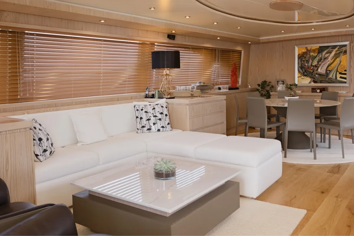 Star Link, a Falcon 90 motor yacht at Athens, Greece