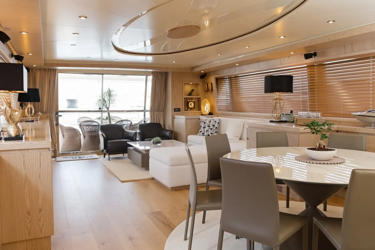 Star Link, a Falcon 90 motor yacht at Athens, Greece