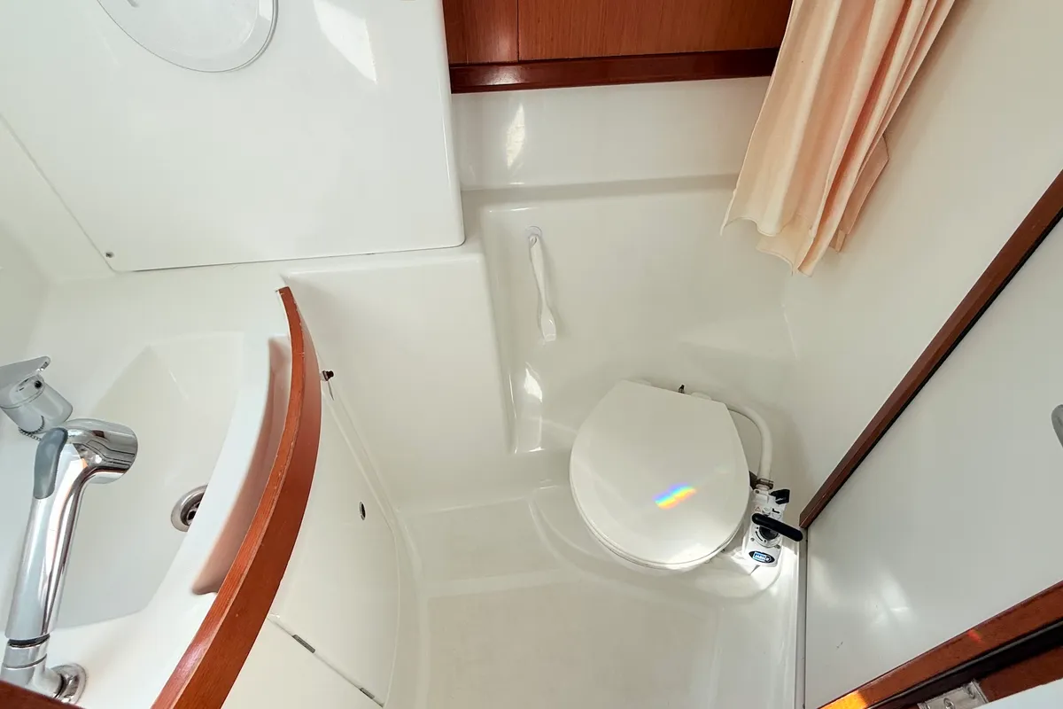 Head on Blue Star II, a Beneteau Oceanis 43 sailboat at Općina Sukošan, Croatia