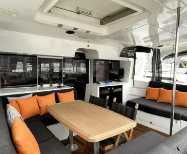 Loft, a Lagoon 450 F catamaran at Fethiye, Turkey