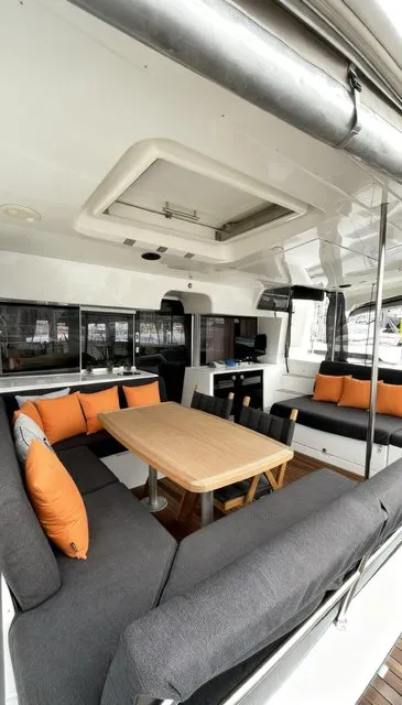 Loft, a Lagoon 450 F catamaran at Fethiye, Turkey