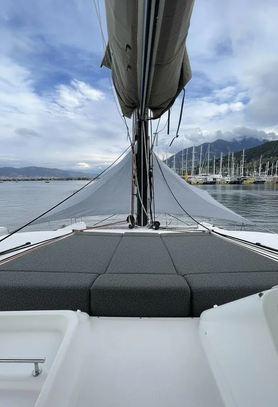Loft, a Lagoon 450 F catamaran at Fethiye, Turkey
