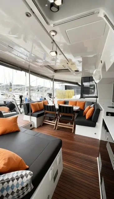 Loft, a Lagoon 450 F catamaran at Fethiye, Turkey