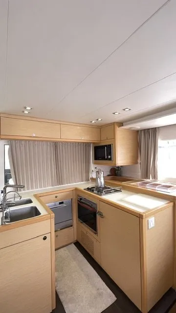 Loft, a Lagoon 450 F catamaran at Fethiye, Turkey