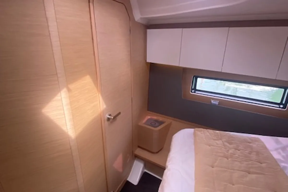 Cabin on Asteria, a Dufour 41 sailboat at Nieuwpoort, Belgium