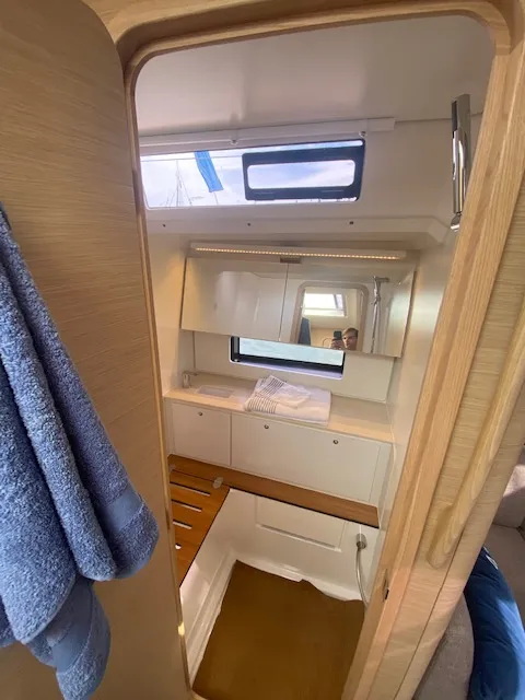 Asteria, a Dufour 41 sailboat at Nieuwpoort, Belgium
