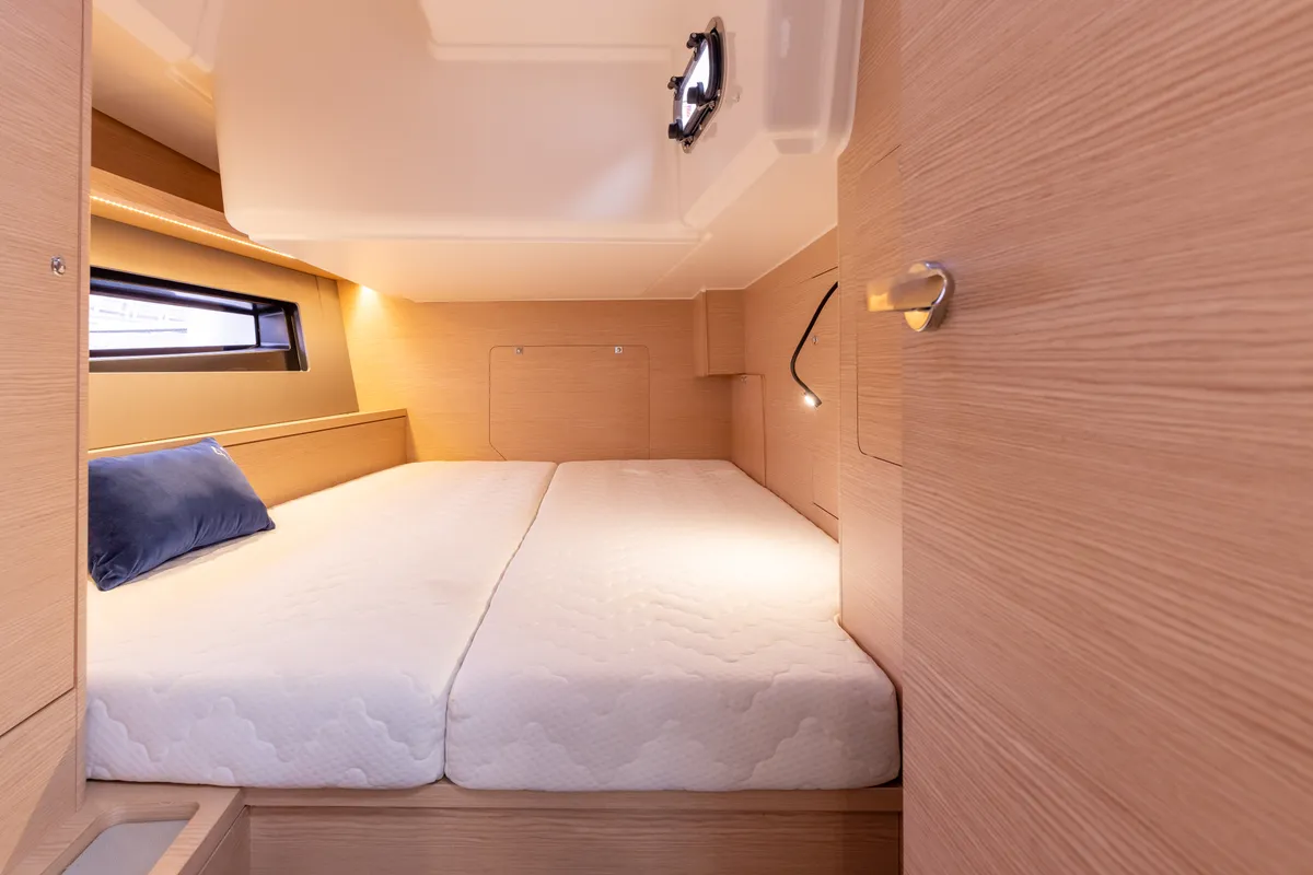 Cabin on Asteria, a Dufour 41 sailboat at Nieuwpoort, Belgium