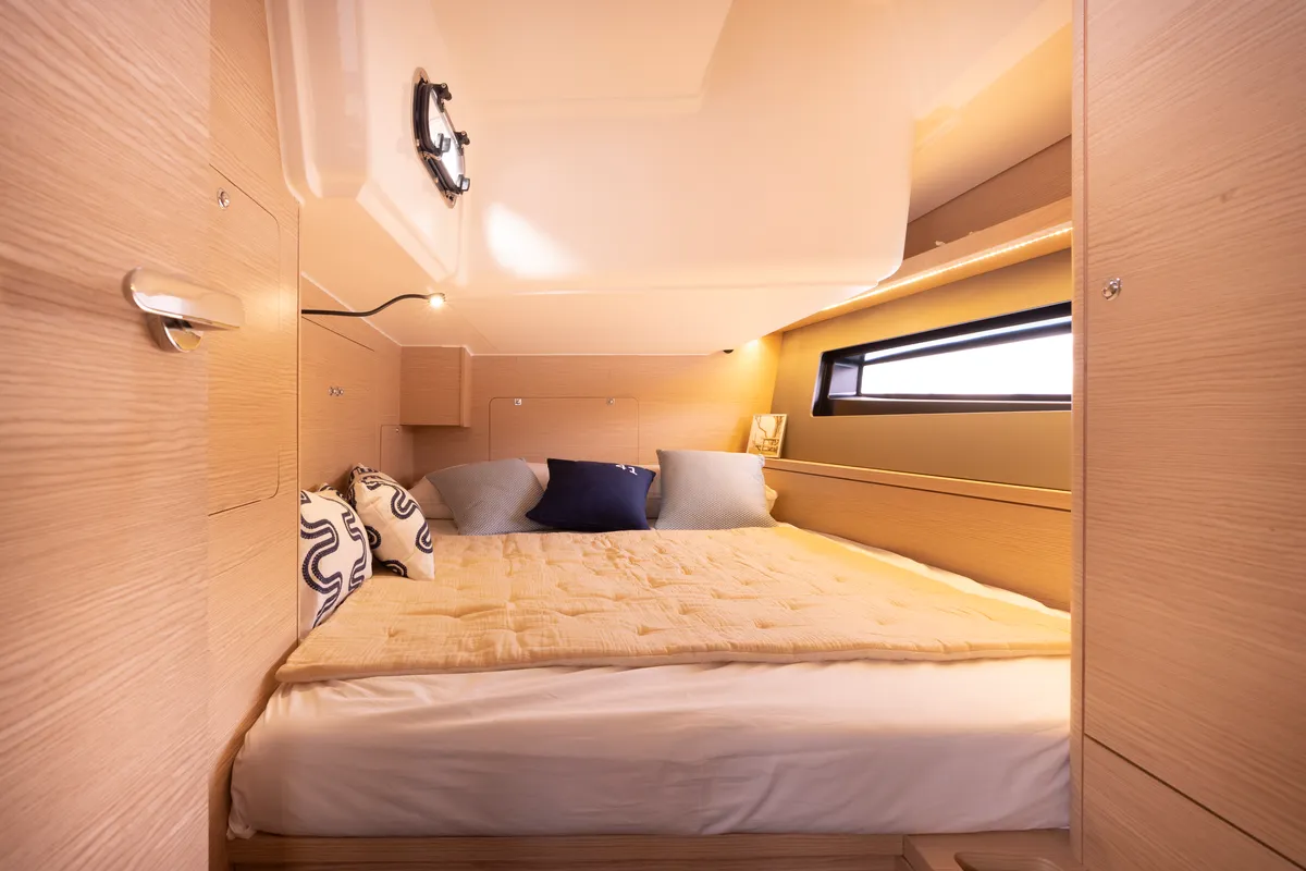 Cabin on Asteria, a Dufour 41 sailboat at Nieuwpoort, Belgium
