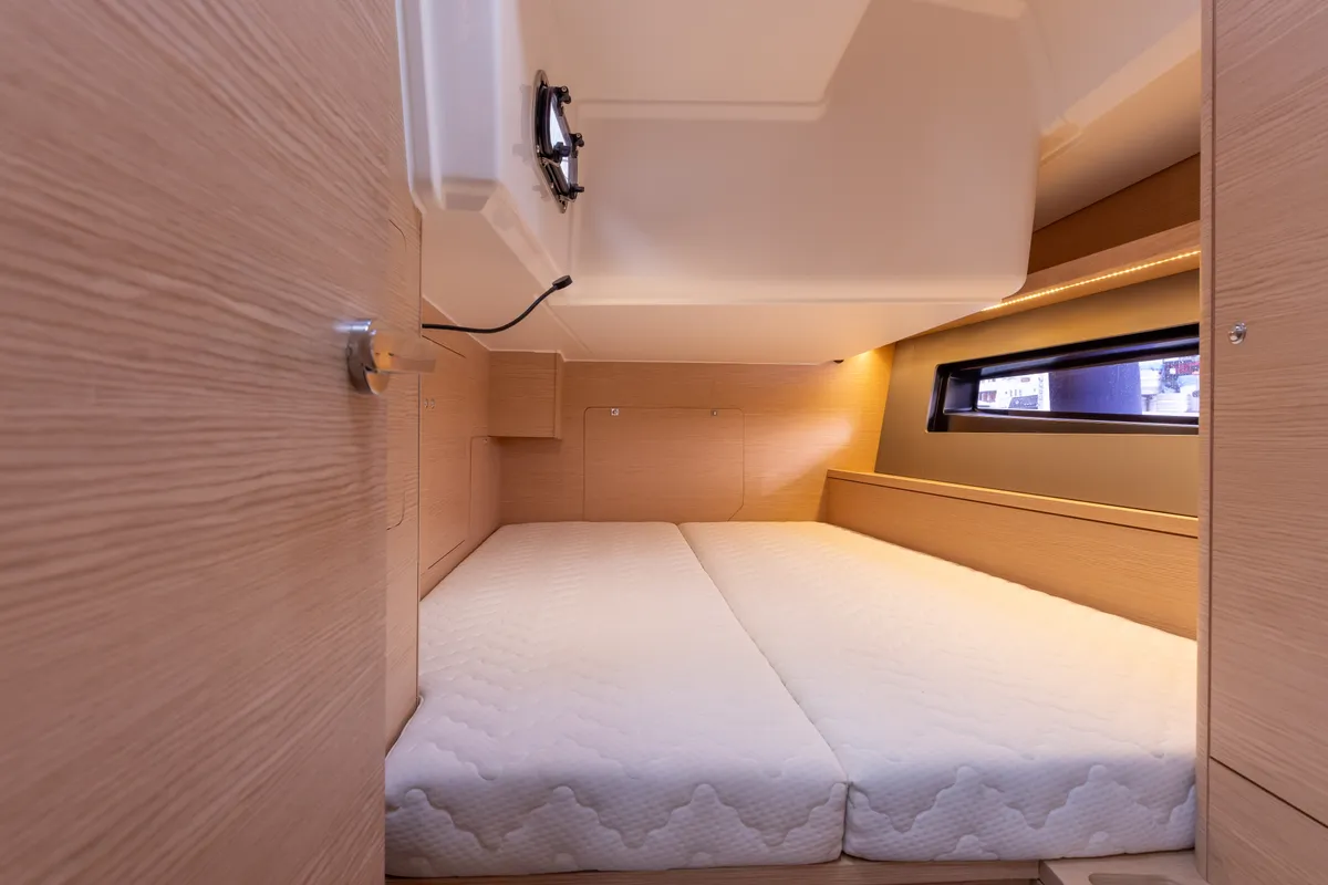 Cabin on Asteria, a Dufour 41 sailboat at Nieuwpoort, Belgium