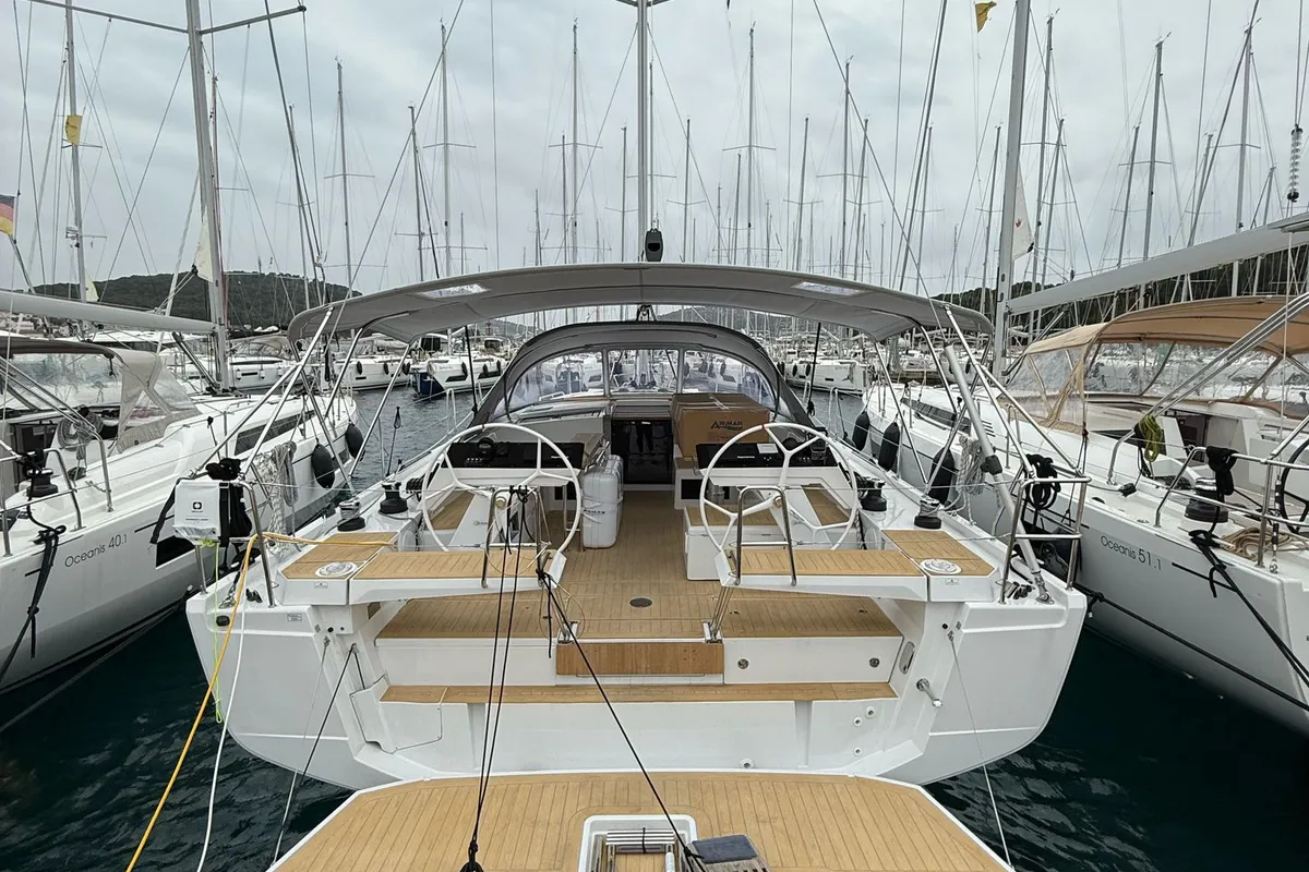 Amari, a Hanse 460 sailboat at Rogoznica, Croatia