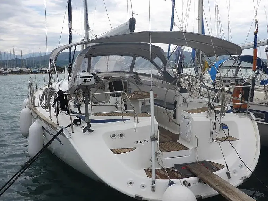Exterior view of Paolo, a Bavaria 50 sailboat at Municipal Unit of Lefkada, Greece