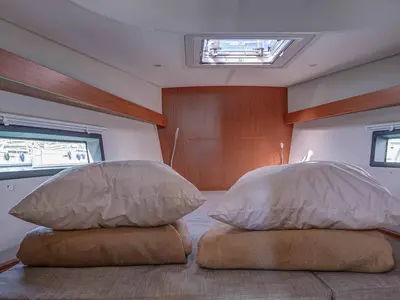 Cabin on Ironic, a Bavaria C42 sailboat at Municipal Unit of Lefkada, Greece