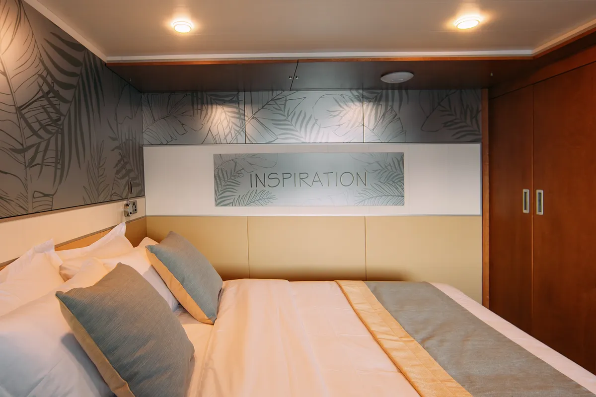 Cabin on Alice, a Gulet Luxury Motor Yacht sailboat at Malé, Maldives