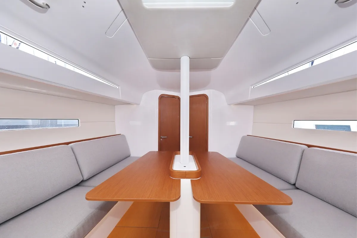 Salon of Mana, a Beneteau First 36 sailboat at Biograd na Moru, Croatia