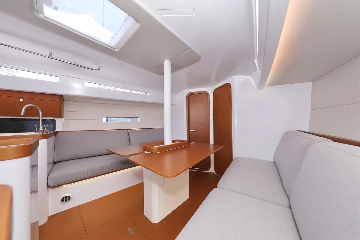 Salon of Mana, a Beneteau First 36 sailboat at Biograd na Moru, Croatia