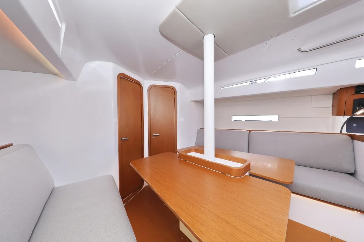 Salon of Mana, a Beneteau First 36 sailboat at Biograd na Moru, Croatia