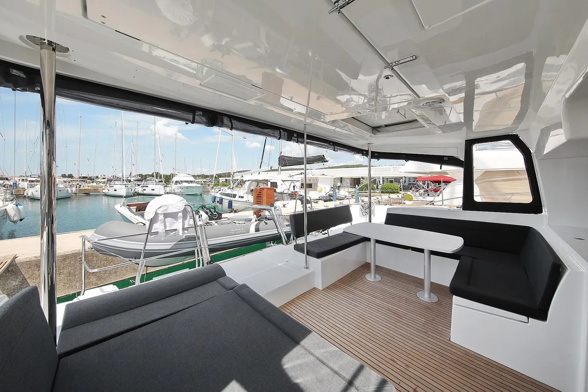PARADISE, a Lagoon 450 Fly catamaran at Rogoznica, Croatia