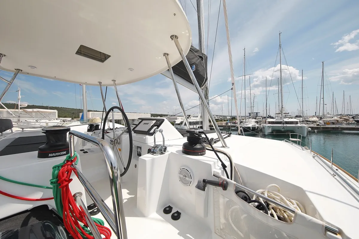 PARADISE, a Lagoon 450 Fly catamaran at Rogoznica, Croatia