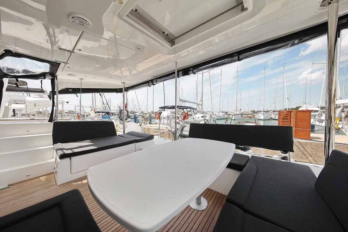 PARADISE, a Lagoon 450 Fly catamaran at Rogoznica, Croatia