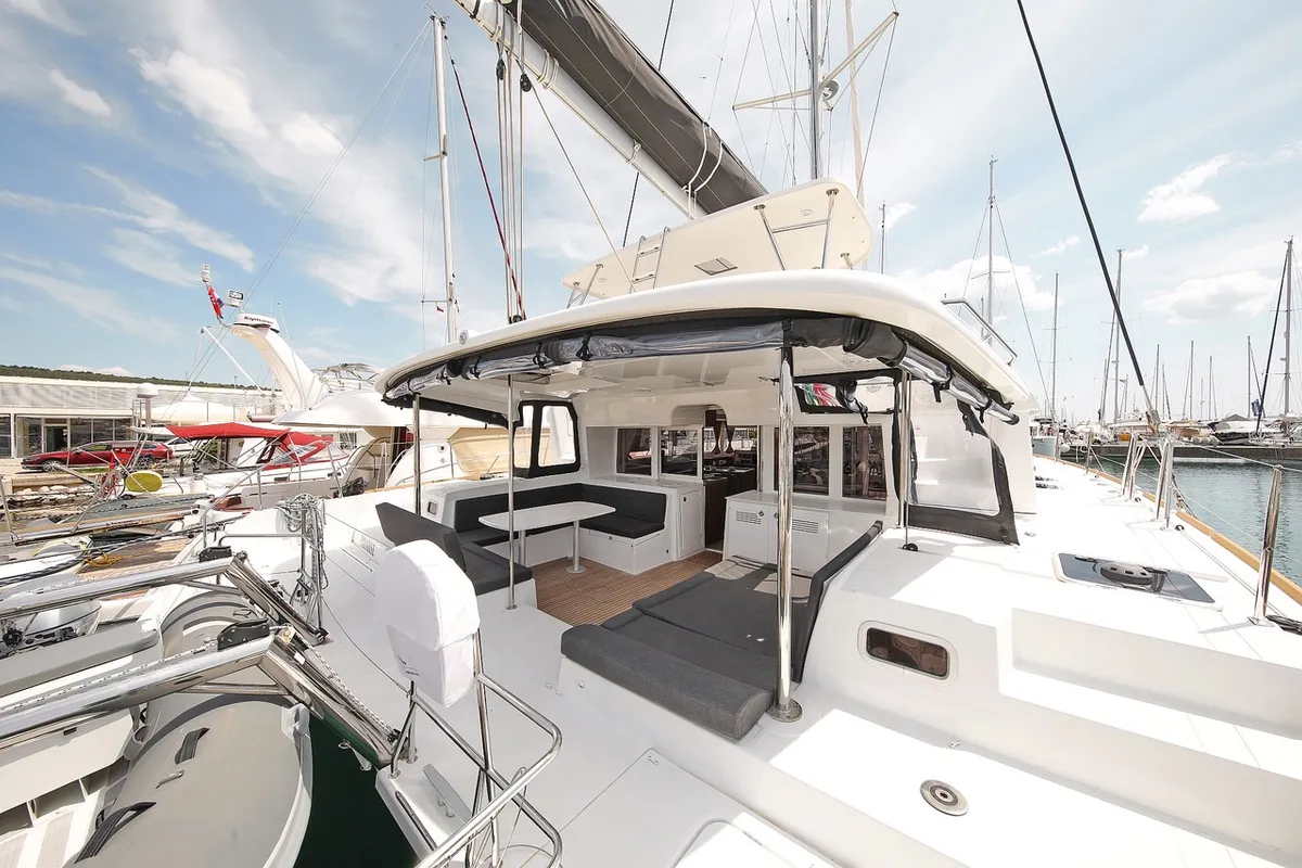 PARADISE, a Lagoon 450 Fly catamaran at Rogoznica, Croatia