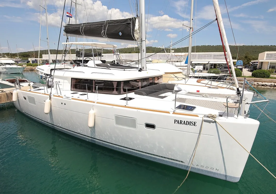 PARADISE, a Lagoon 450 Fly catamaran at Rogoznica, Croatia