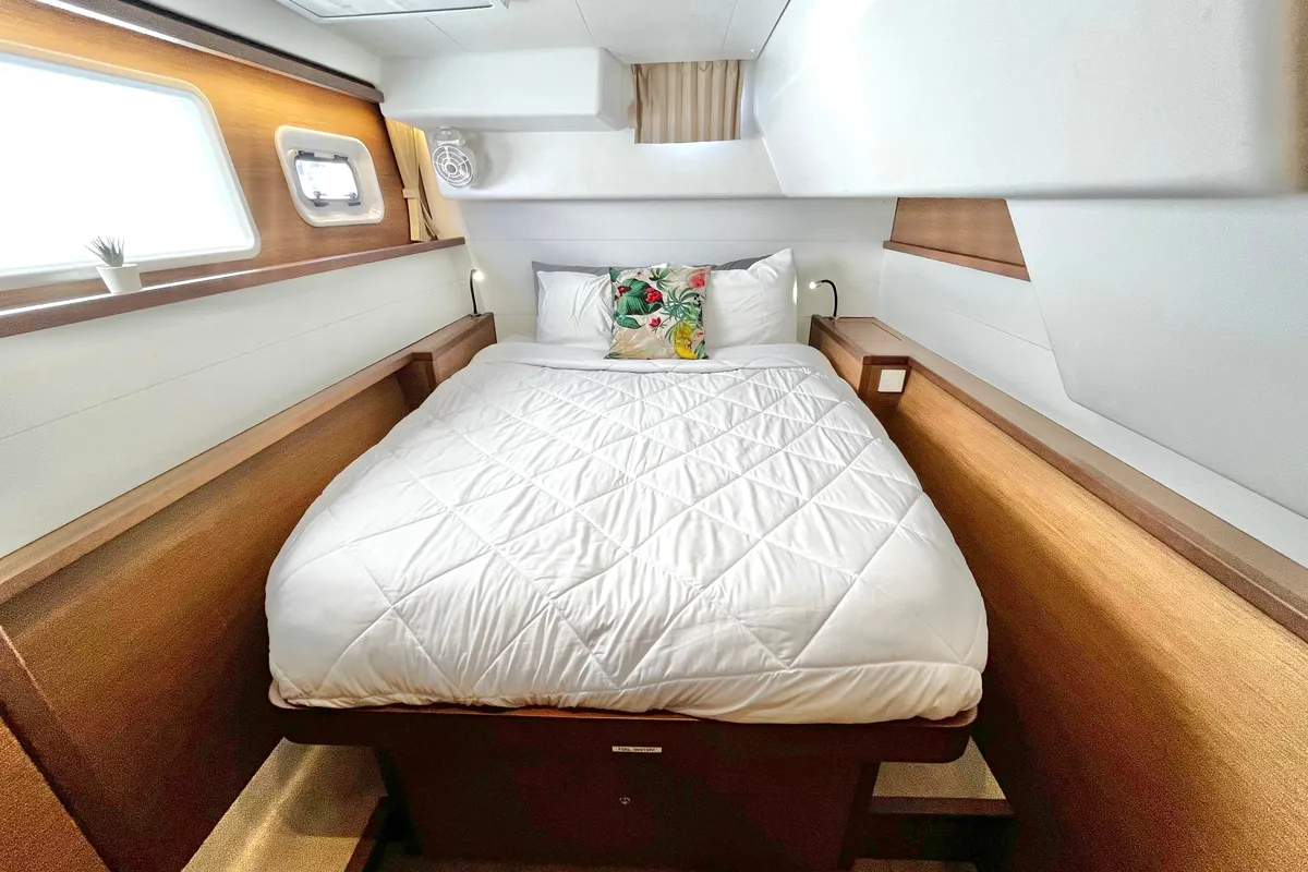 Cabin on Sea Runner III, a Lagoon 450 F catamaran at Parham Town, British Virgin Islands