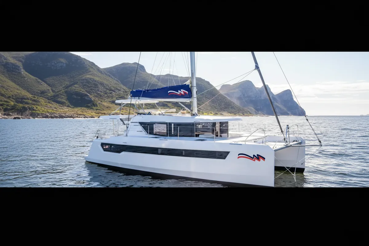 Exterior view of Moorings 4600 Exclusive Plus, a Leopard 46 catamaran at Fethiye, Turkey