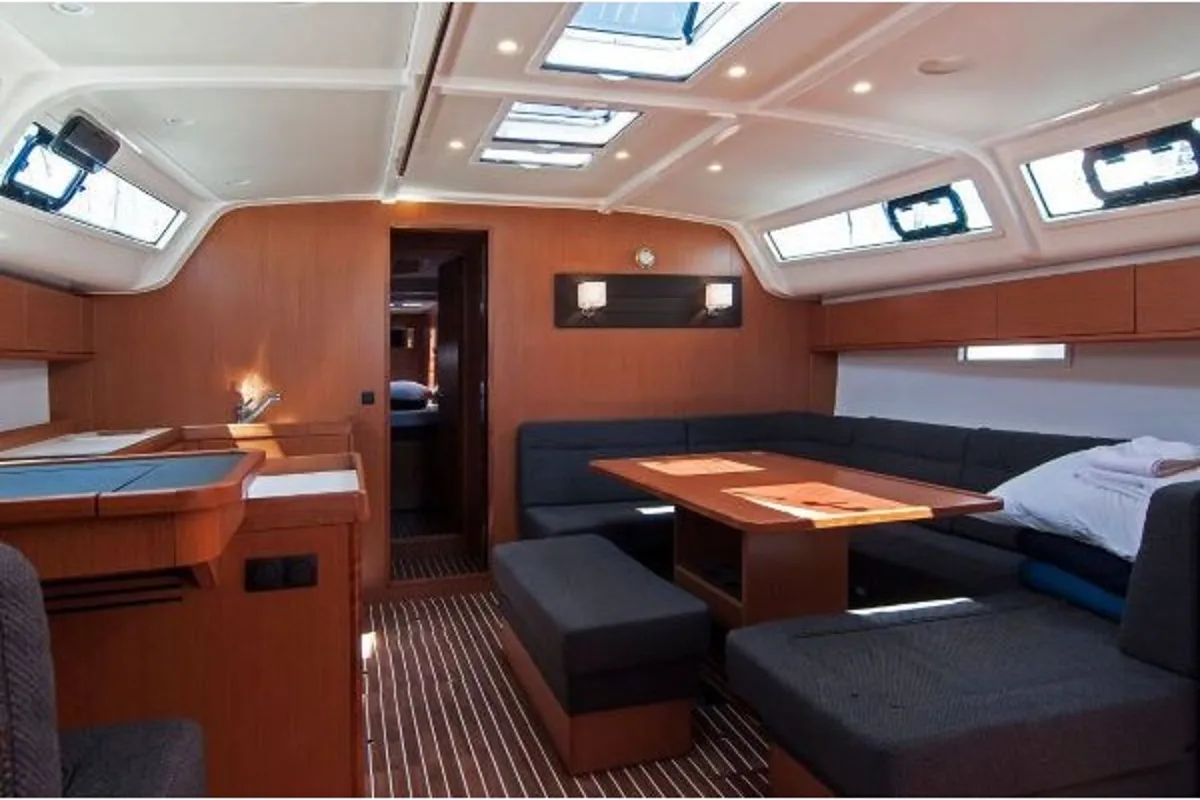 Salon of Ivana, a Bavaria Cruiser 51 sailboat at Split, Croatia