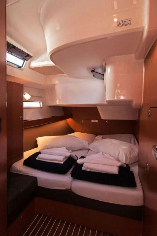 Cabin on Ivana, a Bavaria Cruiser 51 sailboat at Split, Croatia
