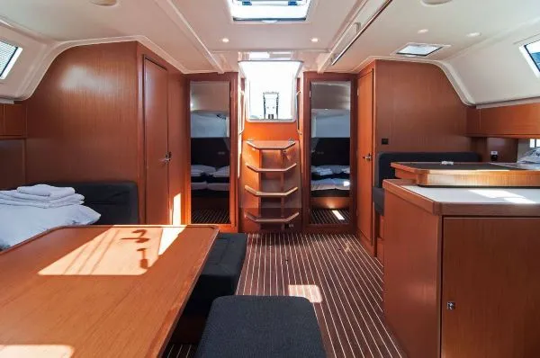 Salon of Ivana, a Bavaria Cruiser 51 sailboat at Split, Croatia