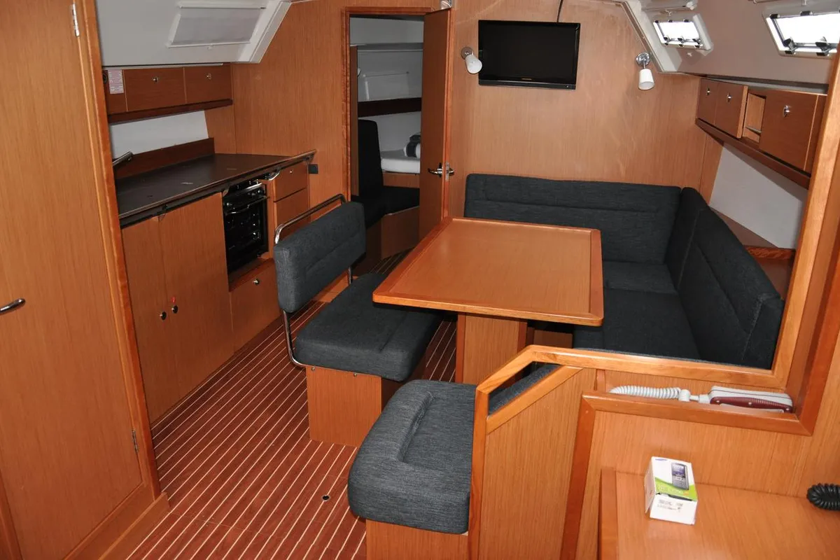 Galley of Joy, a Bavaria Cruiser 40 sailboat at Pirovac, Croatia