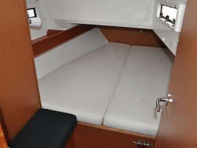 Cabin on Joy, a Bavaria Cruiser 40 sailboat at Pirovac, Croatia