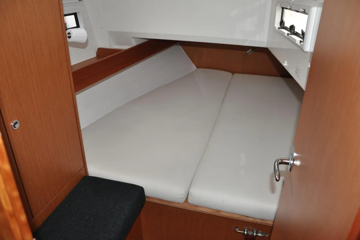 Cabin on Joy, a Bavaria Cruiser 40 sailboat at Pirovac, Croatia