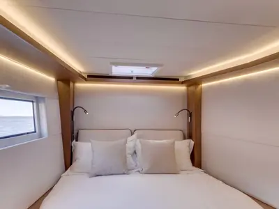 Cabin on Nauti Cat, a Lagoon 50 catamaran at Kotor, Montenegro