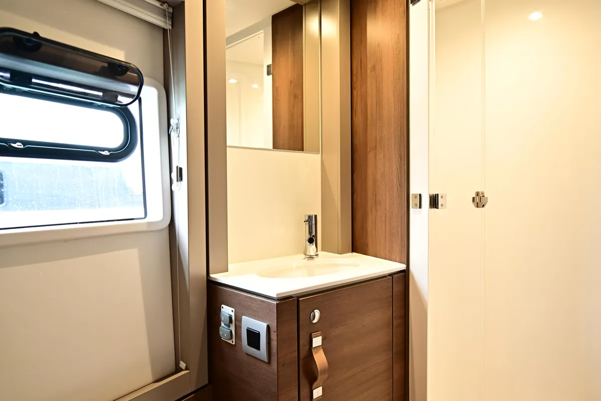Head on Cio, a Bali 4.4 catamaran at Olbia, Italy