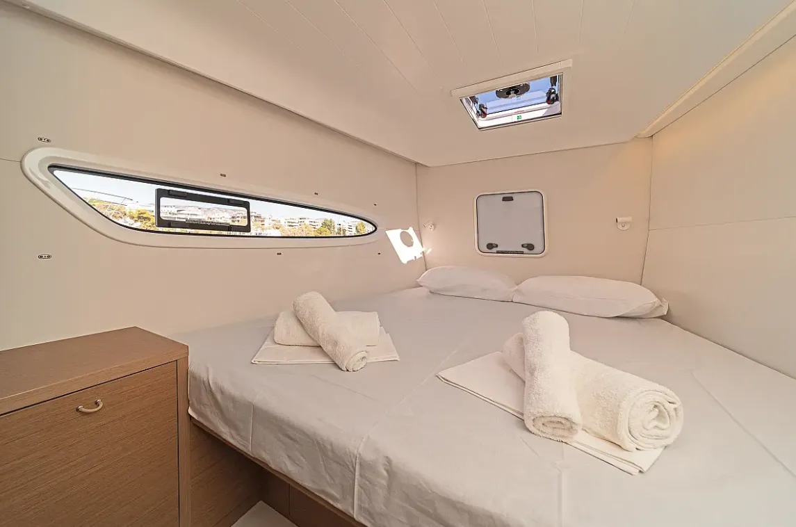 Cabin on Tiramisu, a Excess 14 catamaran at Municipal Unit of Lefkada, Greece