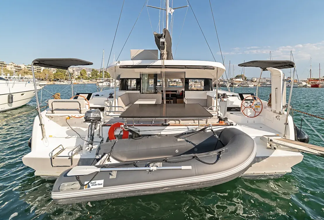 Exterior view of Tiramisu, a Excess 14 catamaran at Municipal Unit of Lefkada, Greece