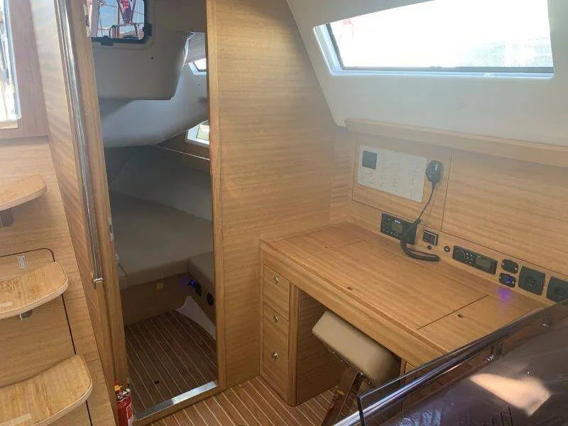 Cabin on Lena, a Elan Impression 45.1 sailboat at Pula, Croatia
