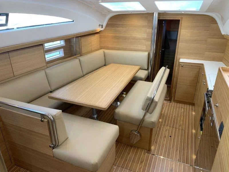 Salon of Lena, a Elan Impression 45.1 sailboat at Pula, Croatia