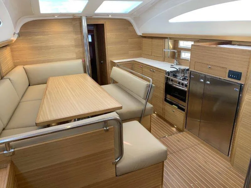 Salon of Lena, a Elan Impression 45.1 sailboat at Pula, Croatia