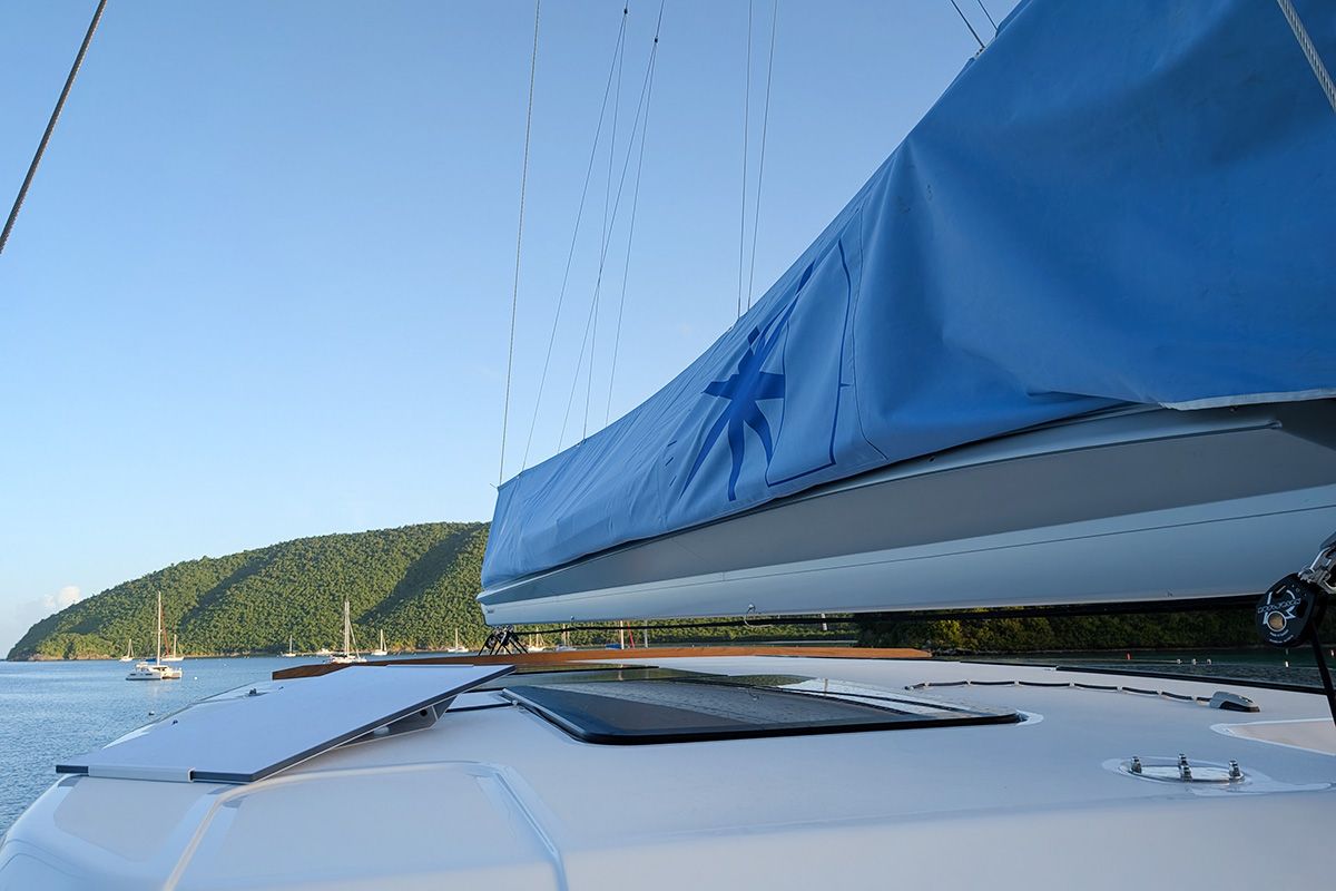 Maravela, a Bali 5.4 catamaran at Road Town, British Virgin Islands