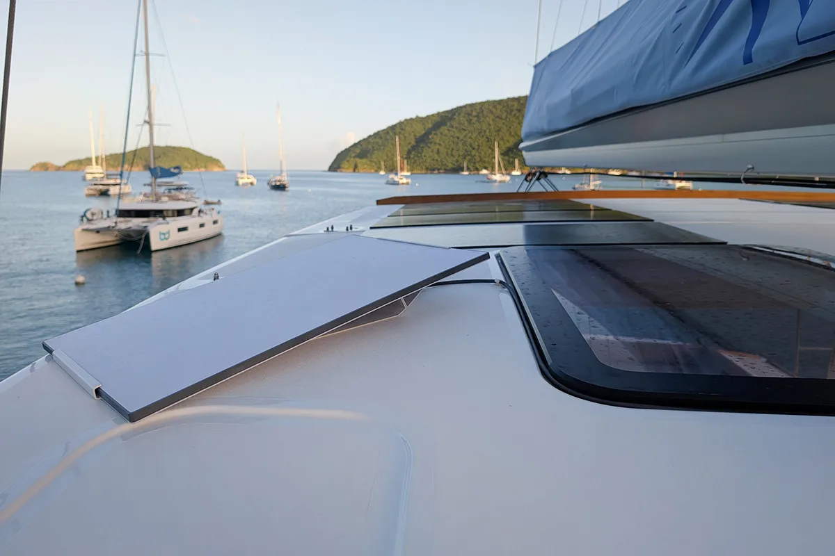 Maravela, a Bali 5.4 catamaran at Road Town, British Virgin Islands
