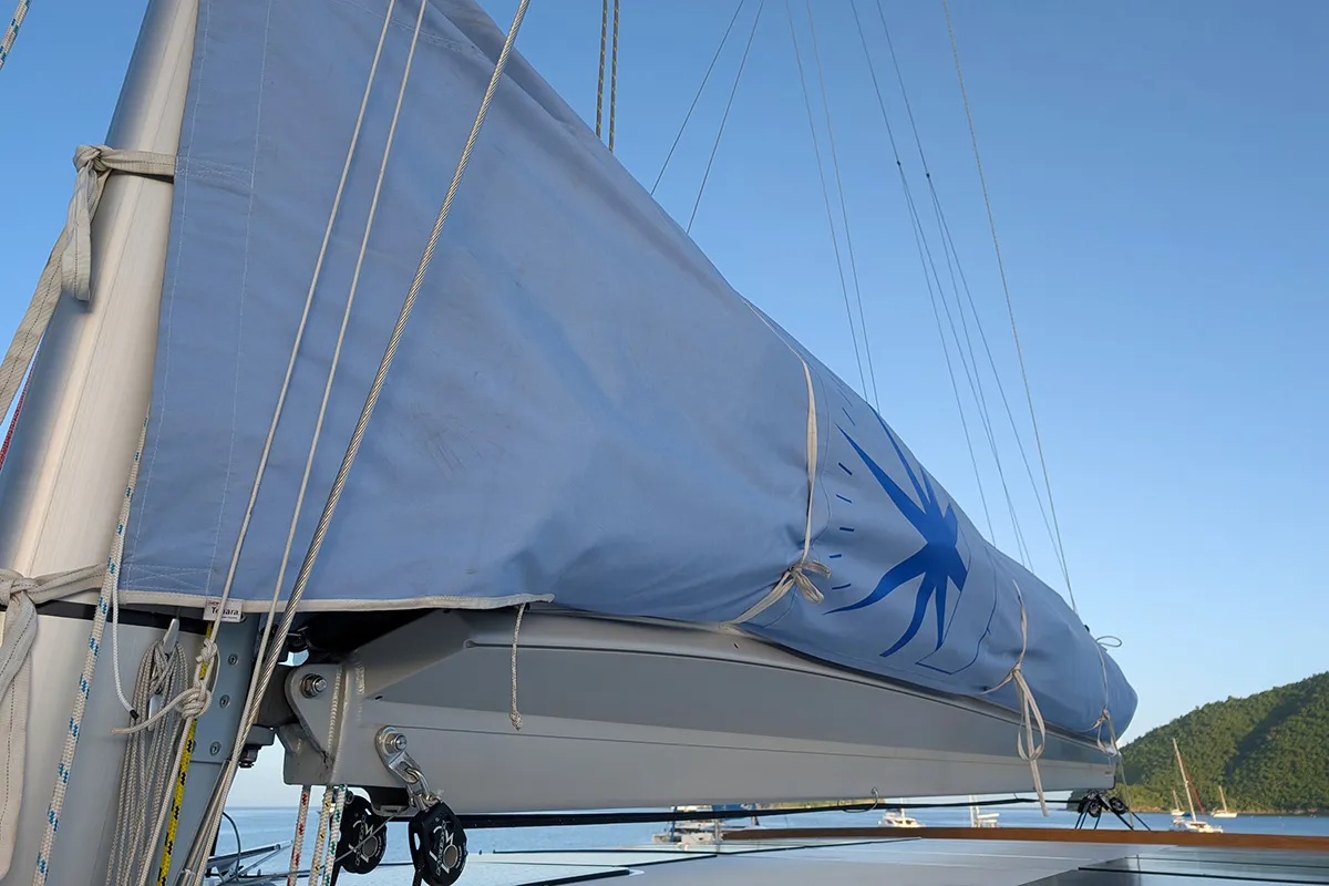 Maravela, a Bali 5.4 catamaran at Road Town, British Virgin Islands