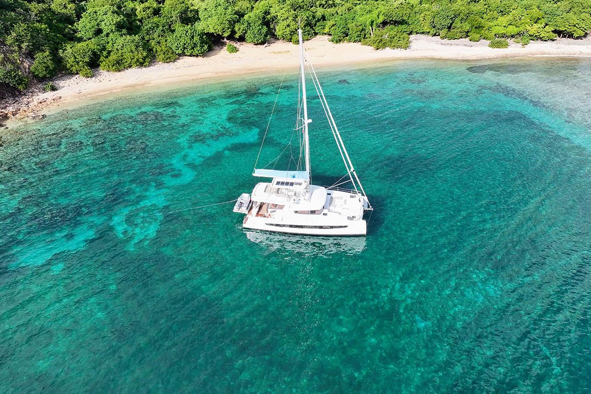 Maravela, a Bali 5.4 catamaran at Road Town, British Virgin Islands