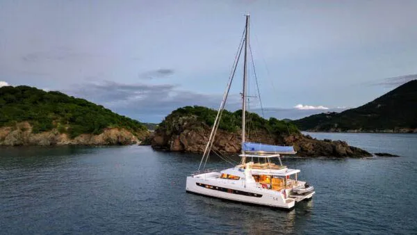 Maravela, a Bali 5.4 catamaran at Road Town, British Virgin Islands
