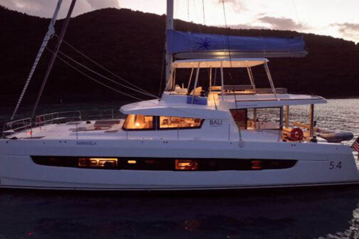Maravela, a Bali 5.4 catamaran at Road Town, British Virgin Islands