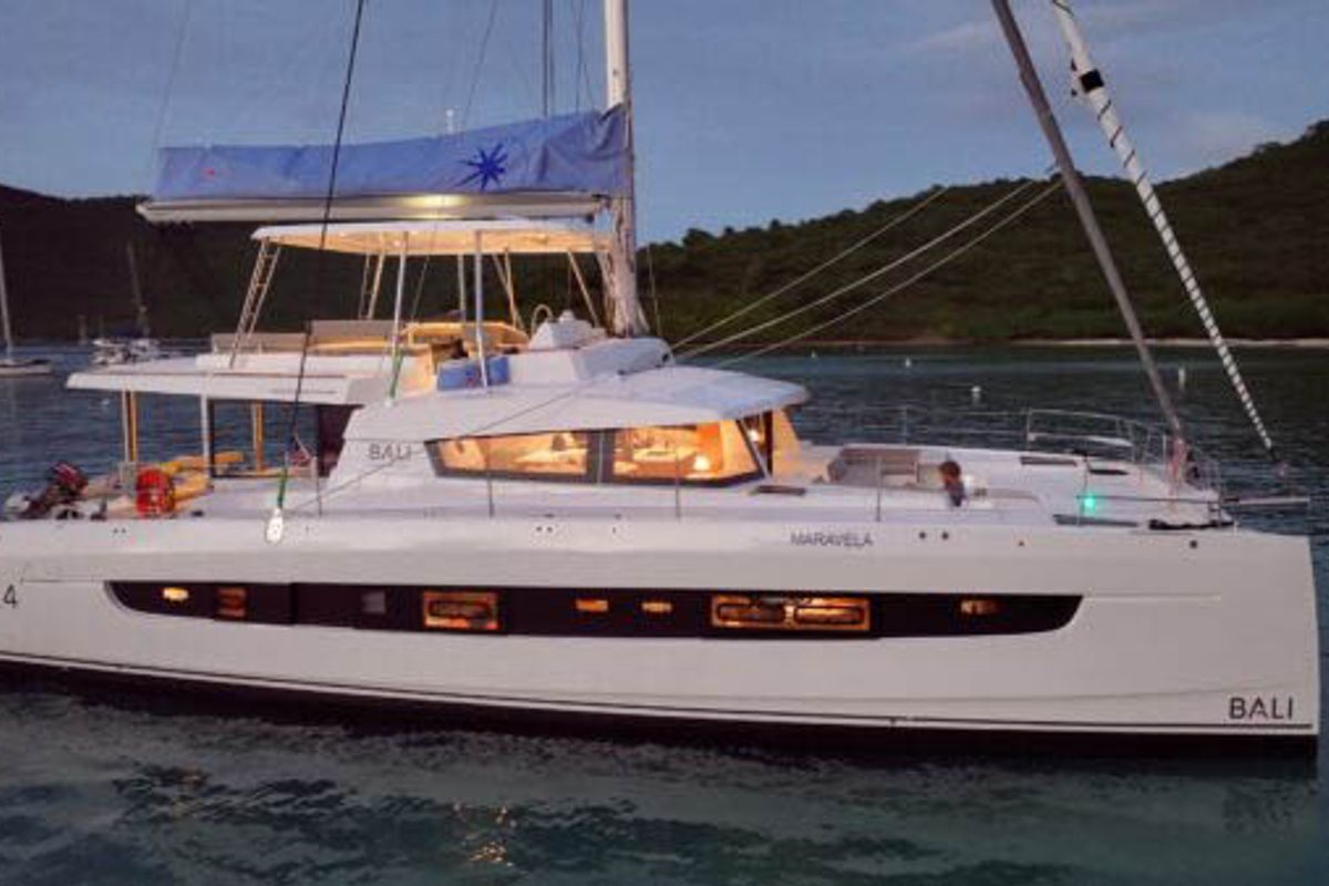 Maravela, a Bali 5.4 catamaran at Road Town, British Virgin Islands