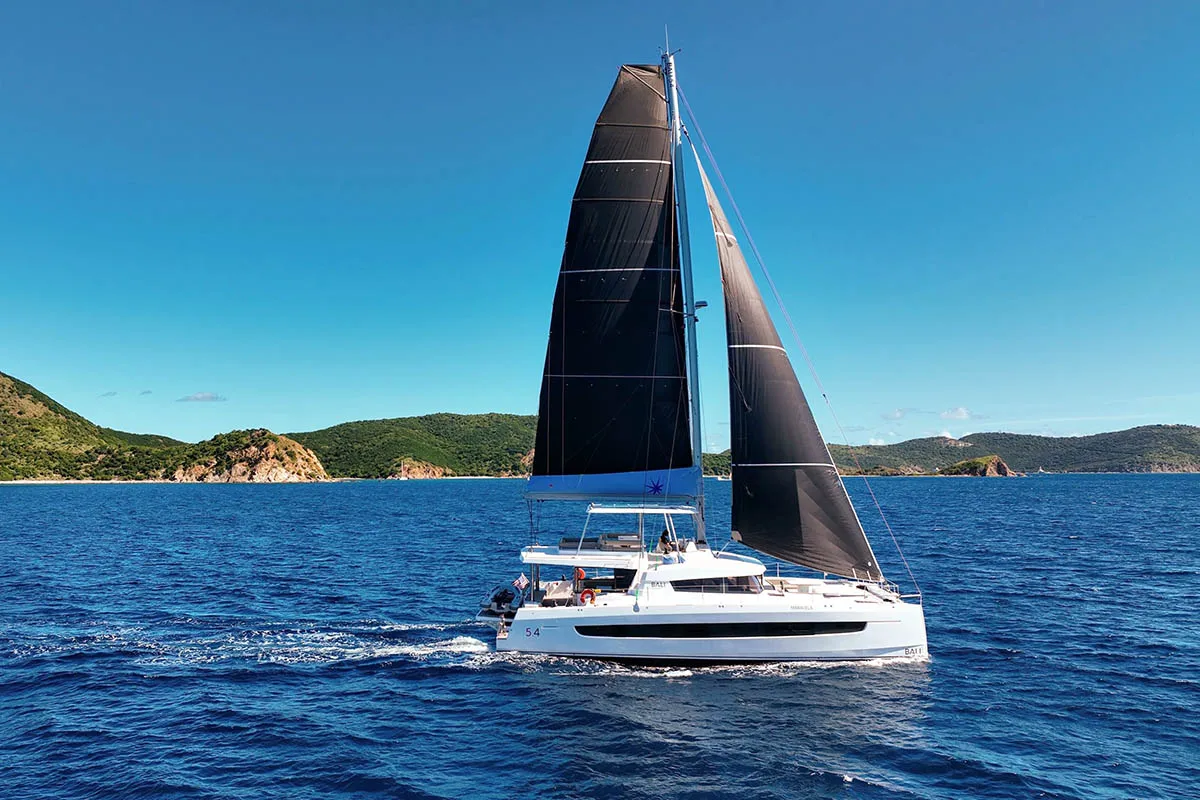 Maravela, a Bali 5.4 catamaran at Road Town, British Virgin Islands