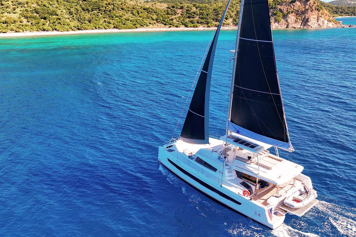 Maravela, a Bali 5.4 catamaran at Road Town, British Virgin Islands