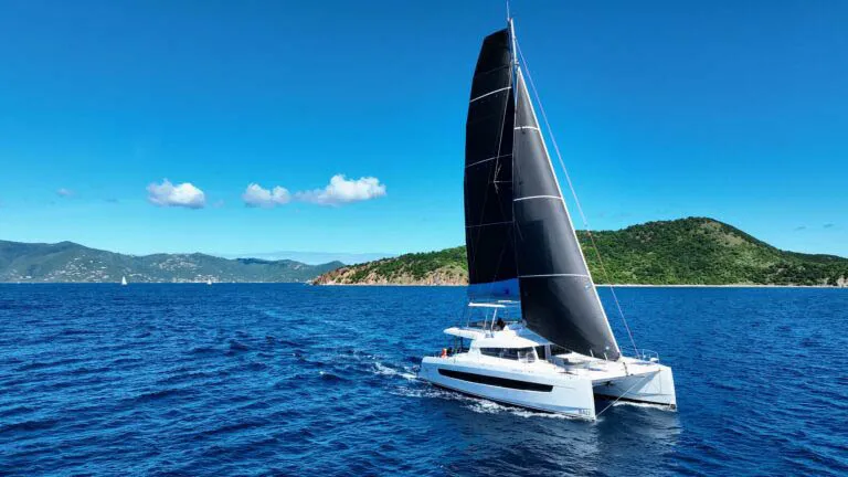 Maravela, a Bali 5.4 catamaran at Road Town, British Virgin Islands